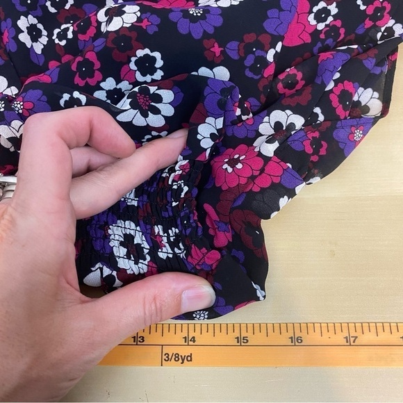 Michael MK • Floral Georgette Wrap Dress - Picture 15 of 16